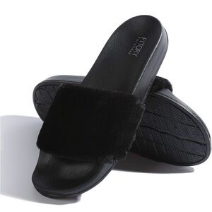 Faux Fur Slides